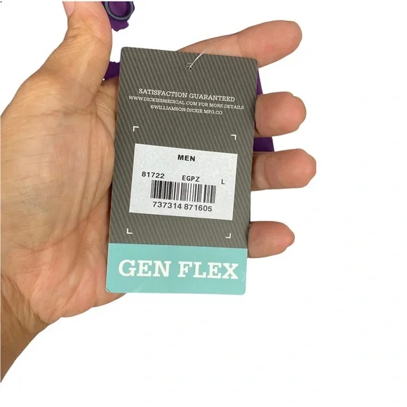 DICKIES Scrub Gen Flex Men's V-Neck  Scrub Top In eggplant color Size large - Picture 8 of 12